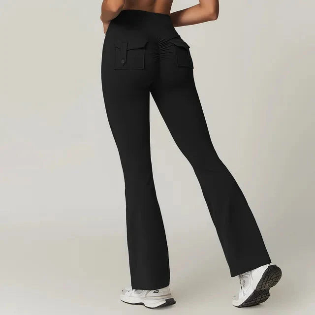 Launa | Vital edge Flared Pocket Leggings
