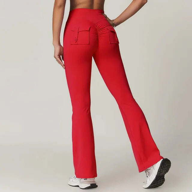Launa | Vital edge Flared Pocket Leggings