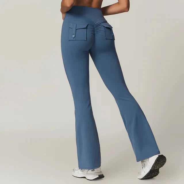 Launa | Vital edge Flared Pocket Leggings
