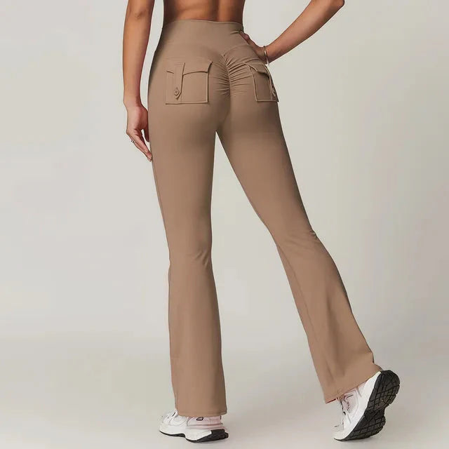 Launa | Vital edge Flared Pocket Leggings