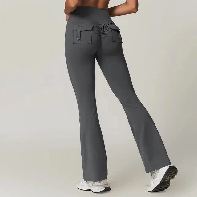 Launa | Vital edge Flared Pocket Leggings