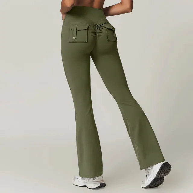 Launa | Vital edge Flared Pocket Leggings